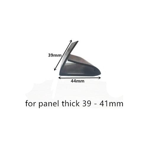 Rubber Sealing U Strip 39x44x39mm for 39-41mm thick Glass Metal Car Wood Panel Board Edge Encloser Shield Black