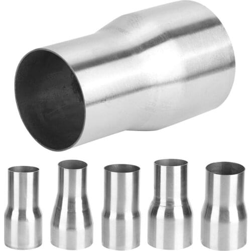 Exhaust Pipe Connector Tube Adapter Reducer Modified Part Car Accessories Universal Stainless Steel Silver Automobiles