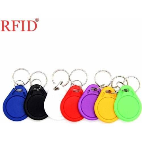 UID S50 1K 13.56Mhz Rewritable Writable Waterproof Keyfob Key Fobs Changeable NFC RFID IC Card For Access Control Fast Shipping