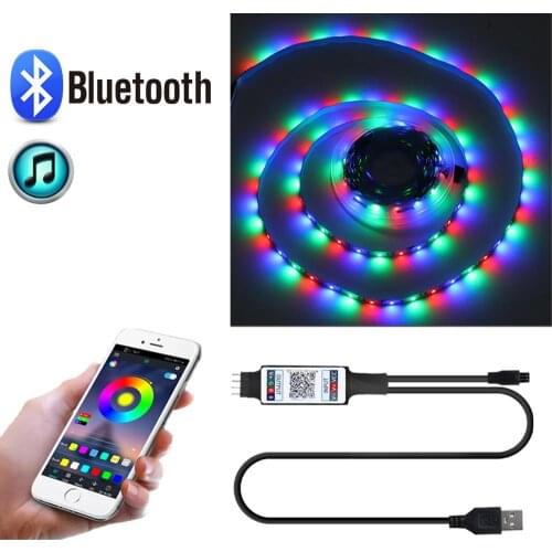 Bluetooth Smart Decorative Light Diode Tape Lamp Light Tv Led Strip Home Desk Screen Flexible 2835 USB Backlight