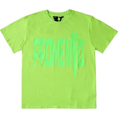 VLONE short-sleeved female couple loose street T-shirt hip-hop trend mens cotton casual letter printing V121060
