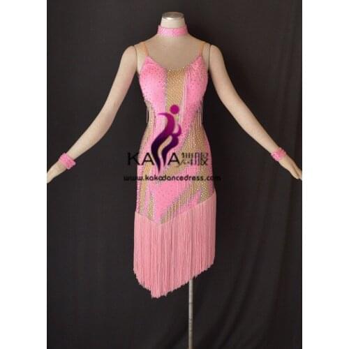KAKA-L1558,Women Dance Wear,Girls Fringe Latin Dress,Salsa Dress Tango Samba Rumba Chacha Dress,Dance Latin dress