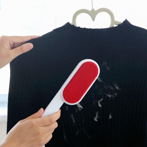 1Pcs Reusable Electrostatic Double sided Cleaning brush Clothes lint removal brush home coat Suit Brush Pet hair remover tool