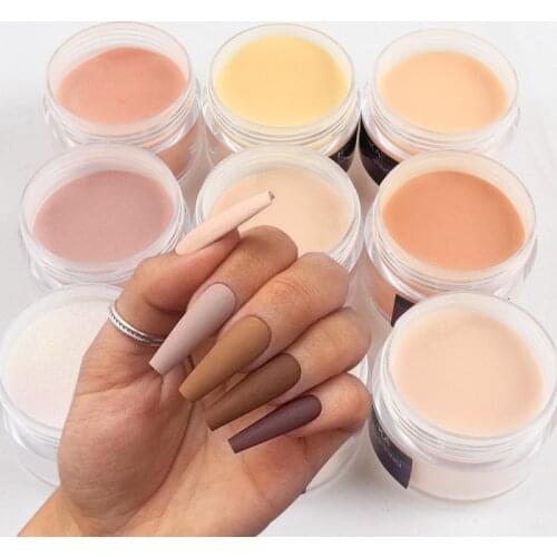 15G/Box Light-Colored Acrylic Powder Nail Sculpture Powder DIY Manicure Decoration Modeling Design Pigment Nail Extension Dust
