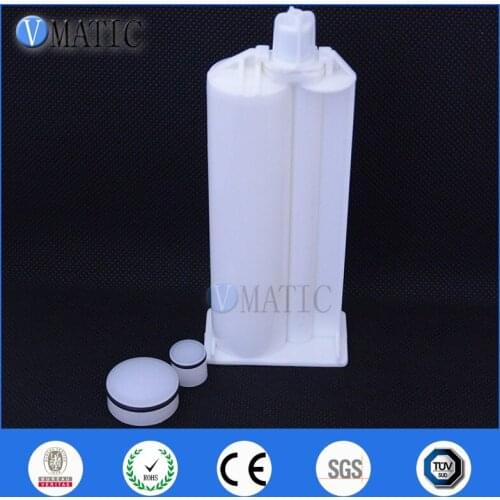 Free Shipping 2Pcs AB Epoxy Gun Cartridge 50 ml/cc Syringe 10:1 Two-Component Caulking Cartridge 10:1