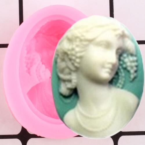 3D Lady Avatar Silicone Molds Fondant Cake Decorating Tools Candy Chocolate Gumpaste Mould DIY Handmade Soap Resin Clay Moulds