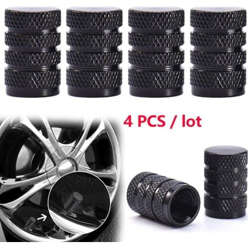 4PCS Car Valve Stem Caps Dustproof Aluminium Alloy Wheel Tire Valve Rim Stem Cap Cover For Car Truck Motorcycle Bike Dropshiping