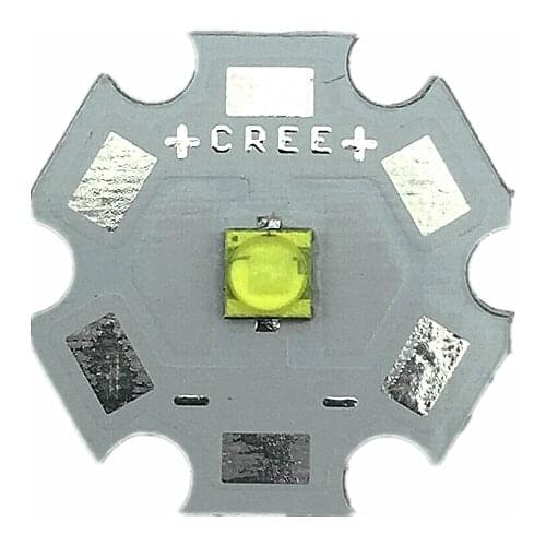 5 PCS Cree XTE XT-E LED1- 5W LED Cool white 6000-6500K high power LED CHIP with 20/16/14/12/10/8MM PCB