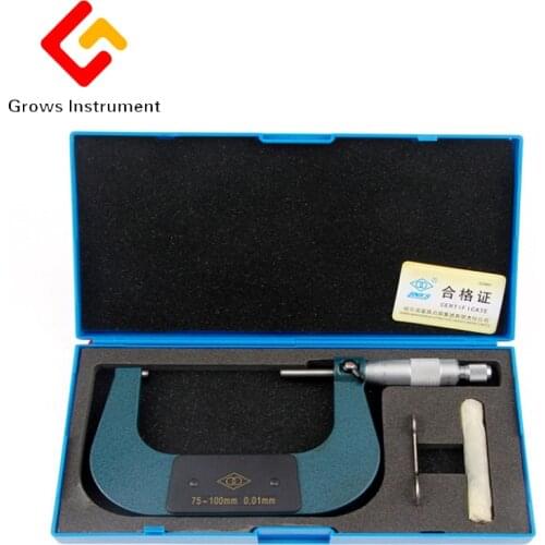 50-75mm Impregnated alloy Outside Micrometer Caliper Gauge Meter Micrometer Carbide Tip Measure Tools Various specifications