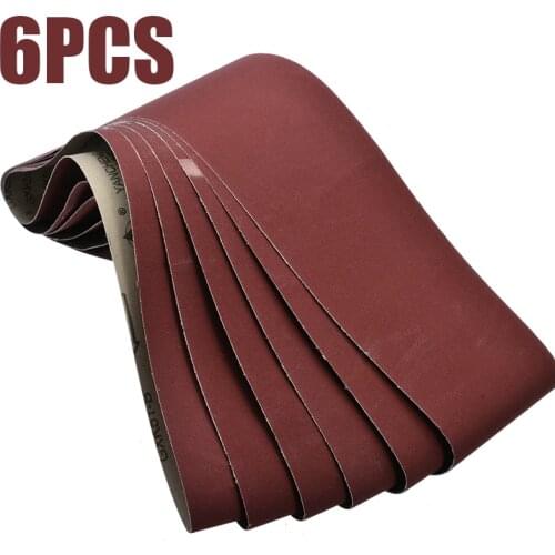 6Pcs 915x100mm Sanding Belts Abrasive Sanding Belt 400 Grit For Belt Sander Tools Wood Soft Metal Grinding Polishing