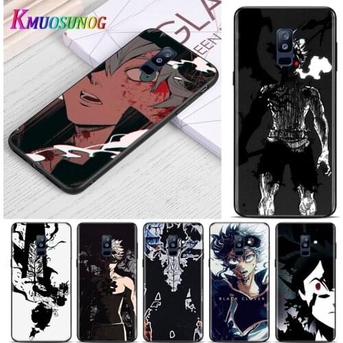 Anime Black Clover For Samsung Galaxy A9 A8 Star A8S A7 A6 A6S A5 A3 Plus 2018 2017 2016 A750 Black Phone Case