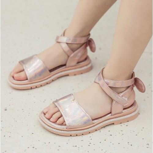 1 3 5 7 Year ChildrenS Fashion 2021 Kids Summer Baby Shoes Girls Sandals For Female Child Dress For Princess Beach Bow Sandals