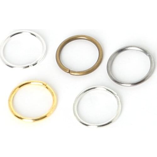Hot Selling link loop Silver Gold Rhodium Black Bronze Open Jump Ring for DIY Jewelry Findings Connector FQA020