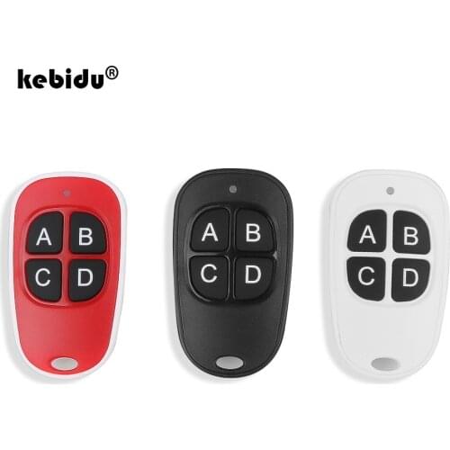 Kebidu 20pcs 433MHz Remote Control Cloning for Garage Door Remote Control Duplicator Key Wireless 4 Keys Copy Remote Control
