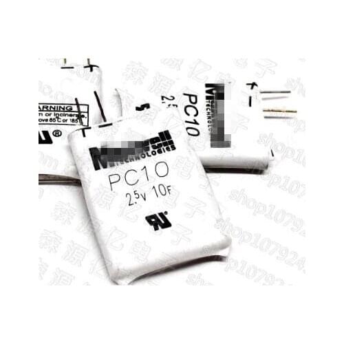 10PCS United States Super Farad Capacitor PC10 2.5v10F Square Capacitor