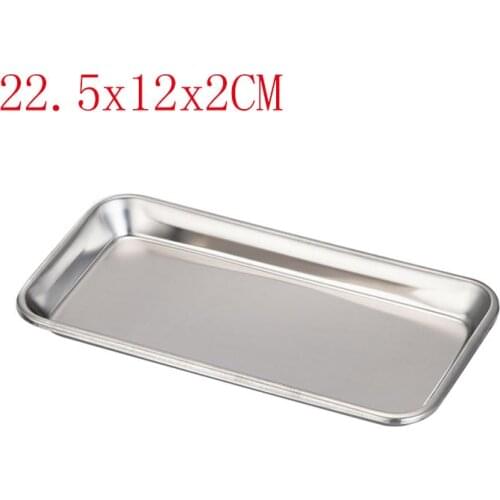 1PCS stainless steel dental instrument dish tray is environmentally friendly and convenient for laboratory tool storage