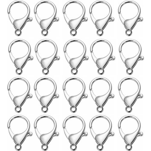 Metal Lobster Trigger Swivel Clasp Hooks Clip Buckle Jewelry Making Arts Crafts Key Ring Keychain Bag Charm Key Accessories