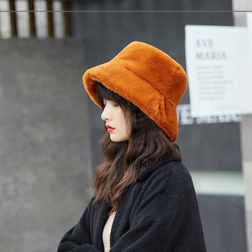 Fashion Women Winter Warm Beret Cap New Casual Cotton bucket Hat Female British Artist Hat Fisherman hat 7colors