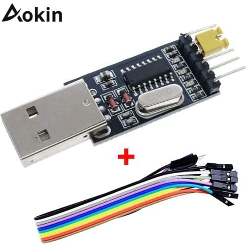 USB to TTL CH340 Module CH340G 3.3V 5V switch with STC Microcontroller Download Cable USB to Serial