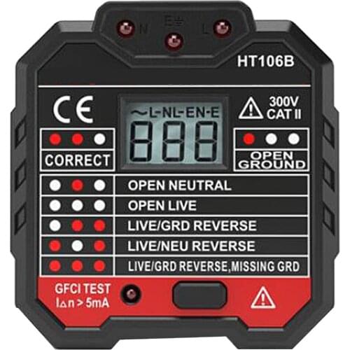 Power Strom Socket Function Measure Board Meter Portable HT106 B