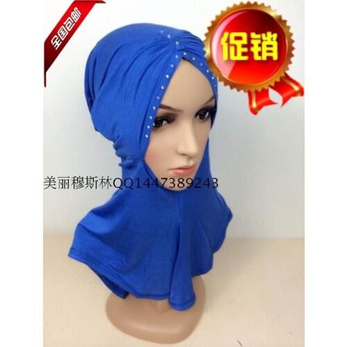 The new Muslim Modaier cotton backing Muslim hat cap drilling