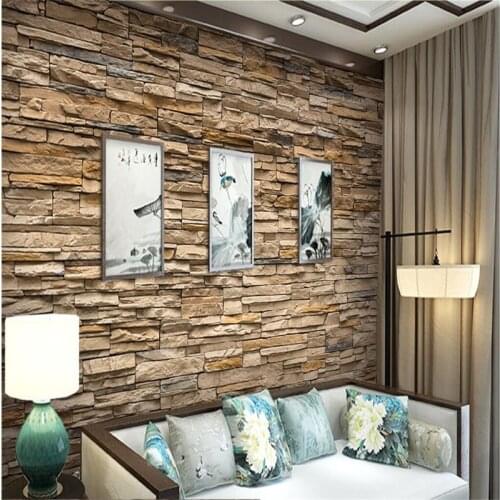 Beibehang Wallpapers Modern Painting Living Room HD imitation stone masonry facade hotel bedroom home decoration foto tapeten