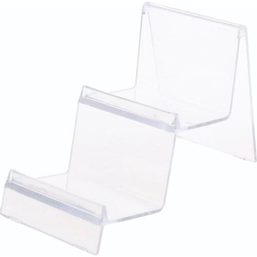 Clear Acrylic Wallet Display Stand Holder Leather Handbag Purse Jewelry Stand 40GB