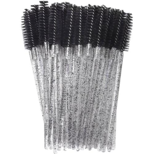 25Pcs Disposable Eyelash Brush Crystal Lashes Micro Brushes Eyelash Extension Supplies Applicator Cleaner Beauty Makeup Tools