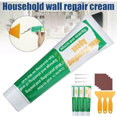 Wall Repair Cream Wall Crack Nail Repair Agent Kit Dry Wall Plastering Spatula 3 Packs Of Wall Repair Agent Quickly Repair Crack