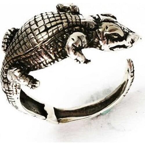 Special Crocodile Pattern 925 Sterling Silver Men Ring, Custom made Men Ring, Gift Men 'S ring, Seviliye Gift