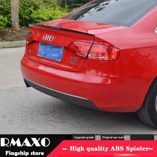 For AUDI A4 B7 Spoiler 2009-2014 AUDI A4 GTS High Quality ABS Material Car Rear Wing Primer Color Rear Spoiler