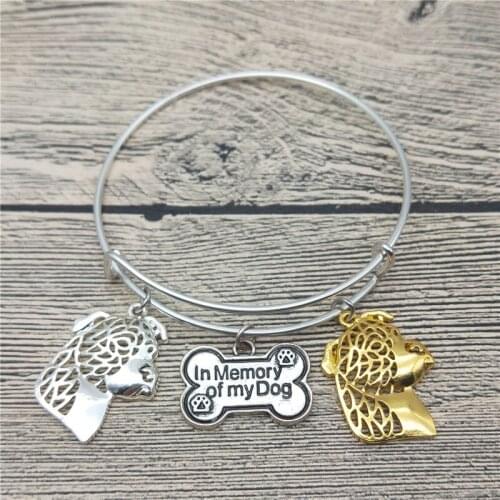 TrendyNew American Staffordshire Terrier Bangles Cute American Staffordshire Terrier Dog Bangles Bracelets Fashion Pet Jewellery