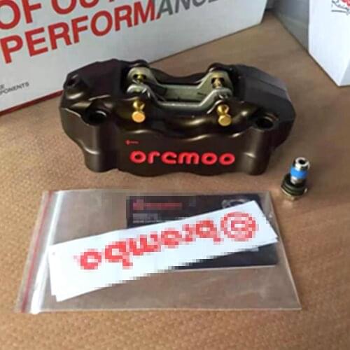 Universal Motorcycle 32mm*4 piston HF2 Large Radiation Brake Caliper100mm Mounting For Honda Yamaha Kawasaki Suzuki BWS Modify