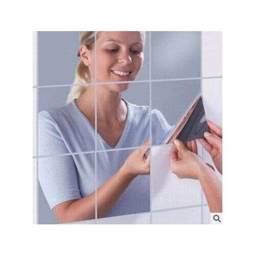 Mirror sticker Pvc self adhesive wallpaper silver reflective waterproof adhesive waterproof wallpaper for bathroom Kids bedroom