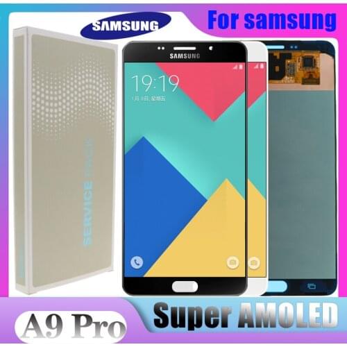 Original 6.0"Display for SAMSUNG Galaxy A9 LCD Screen Touch Digitizer A9 Pro A910 A9100 A900 A900F A9000 LCD Display Replacement