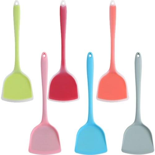 1Pcs Cooking Tools Kitchen Accessories Non Stick Silicone Translucent Large Scraper for Household Multi Purpose