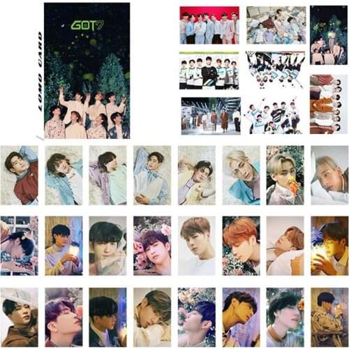 32Pcs/set GOT7 New Album Present You Lomo Cards Fashion Self Made Paper Poster Photo Card Collection Stationery Set