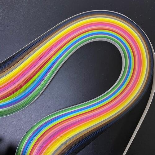 54cm 260 Stripes DIY Hand Craft Tool Origami Paper DIY Craft Paper Colorful Quilling Paper 3/5/7/10mm Width 26 Colors