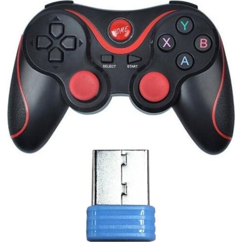 Adapter USB Receiver Bluetooth Wireless Gamepad Console Dongle For T3 / NEW S5 (Red) Game Controller