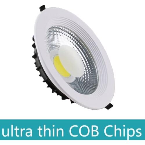 White Ultra gorgeous Dimmable LED COB Downlight AC110V 220V ceiling lights 6-60w Recessed LED Spot Light Decoration Ceiling Lamp