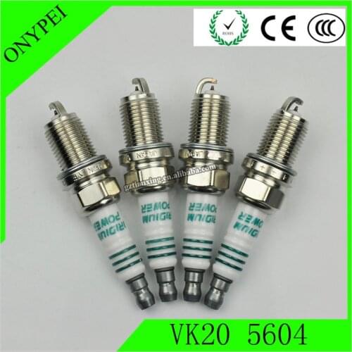 Free Shipping 4 pcs VK205604 Car Power Plugs Iridium Tough Spark Plug VK20 5604 For BMW FORD NISSAN HONDA VK20-5604 267700-0720