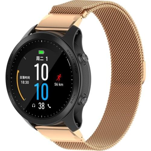 For Garmin Bracelet Milanese 304 Stainless Belt Magnetic Function Watch Strap for Garmin Forerunner 945 Band 22mm Wristband