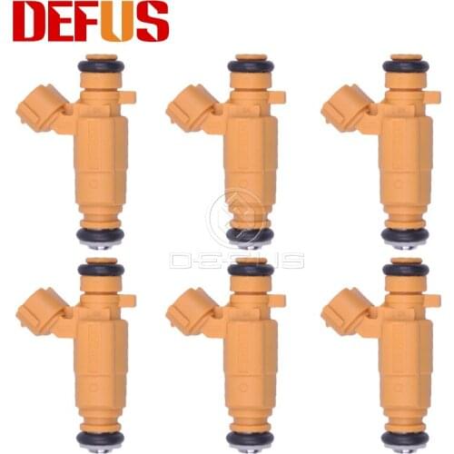 DEFUS 6x 0280156418 Fuel Injector Bico For Nissan Livina Grand Livina Tiida 1.8 16V Flex 09 0 280 156 418 Injection Nozzle NEW