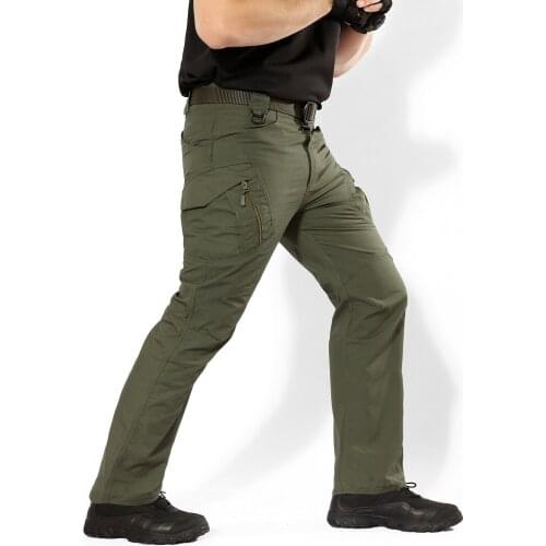 Men IX9 City Tactical Cargo Pants Men Combat Army Military Pants Cotton Multi Pockets Stretch Flexible Casual Trousers Men 5XL