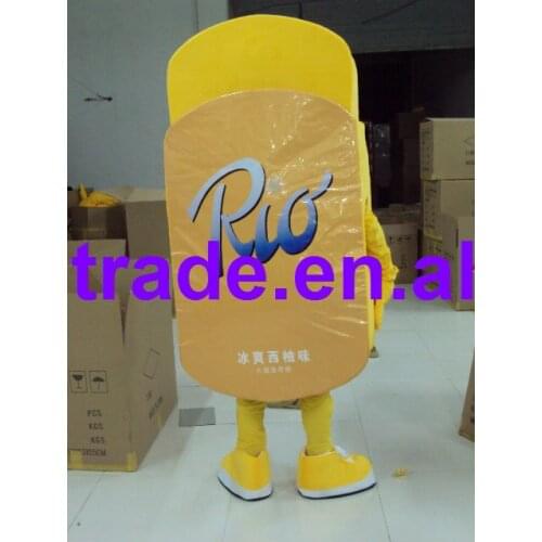 Hot sale Cute Adult lovely yellow sugar box mascot fancy dress costumes Halloween cartoon party costumes
