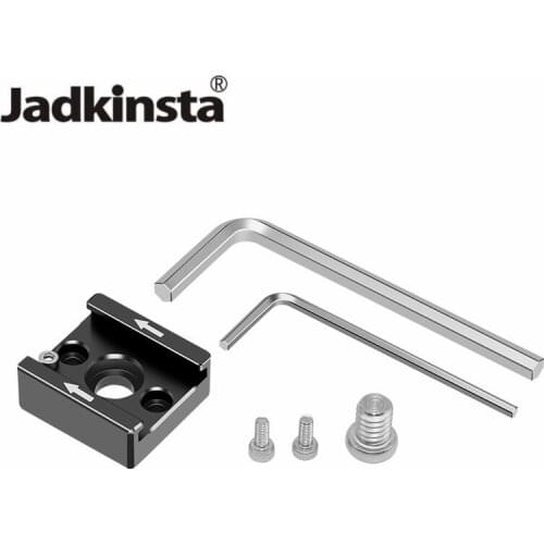 Jadkinsta Aluminum Cold Shoe Mount Adapter with 1/4 for Camera Flash Bracket Wireless Trigger Camera Hot Shoe
