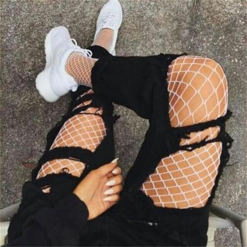 1PC Fashion Fishnet Tights Womens Sexy Fishnet Pattern Lace Breathable Elastic High Stockings Sexy Tights Pantyhose