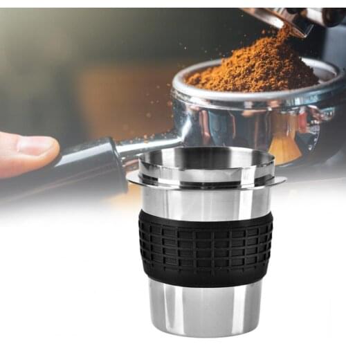 58mm Coffee Dosing Cup Simple Stainless Steel Powder Feeder Part Fit Espresso Machine Sniffing Mug Coffeeware for Coffee Store
