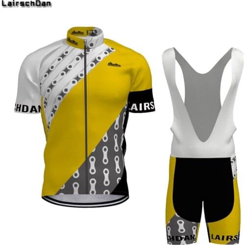 LairschDan Summer High Quality Pro Team Mens Cycling Clothing Ropa Ciclismo Hombre Road Bicycle Travel Quick Dry Riding Clothes