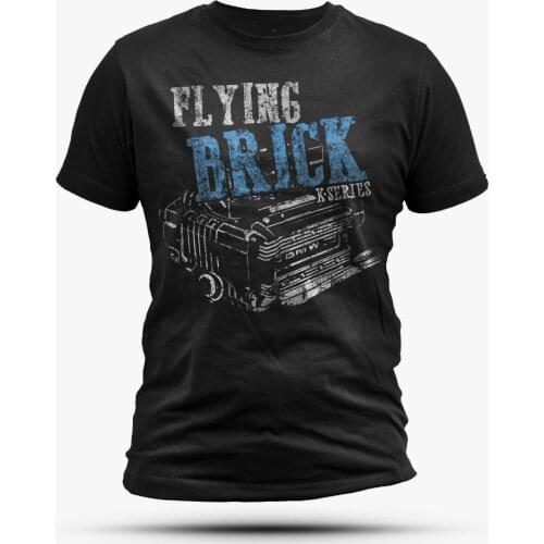 Flying Brick Black Motorcycle T-Shirt K-Series Motorrad K100 K75 K1 Cafe Raceron Sale New Fashion Summer Print T Shirt Men